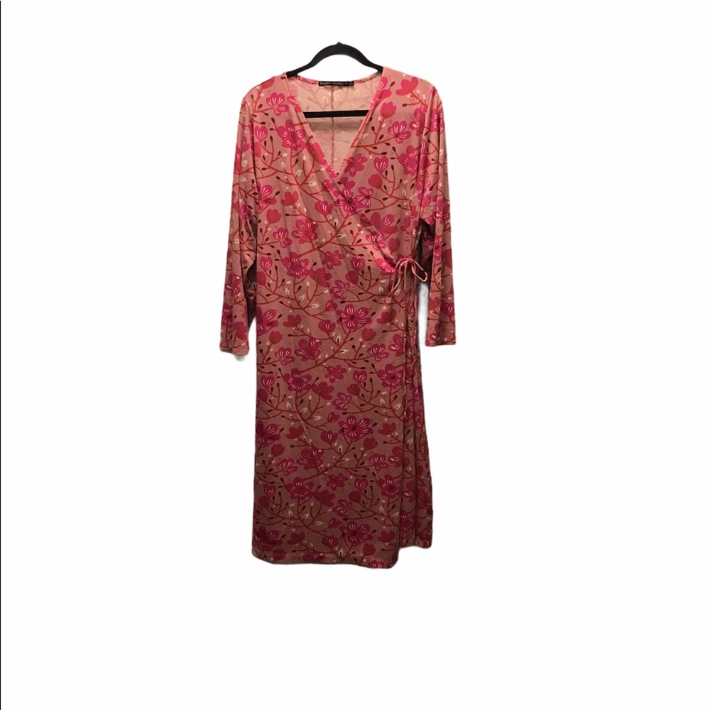 Gudrun Sjoden pink XL wrap dress